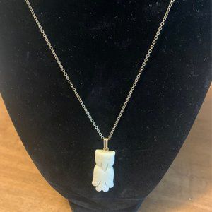 Handcarved Vintage Owl necklace